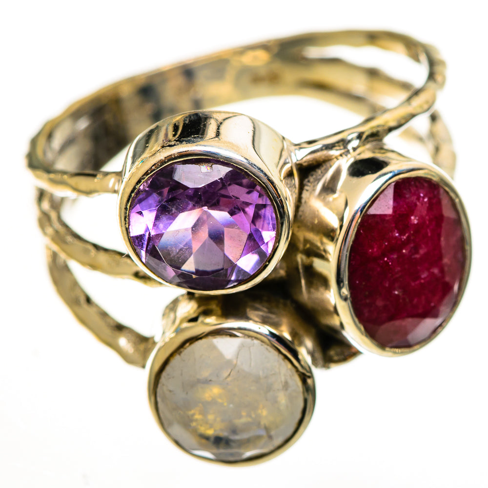 Red Sillimanite Rings handcrafted by Ana Silver Co - RING113894 - Photo 2