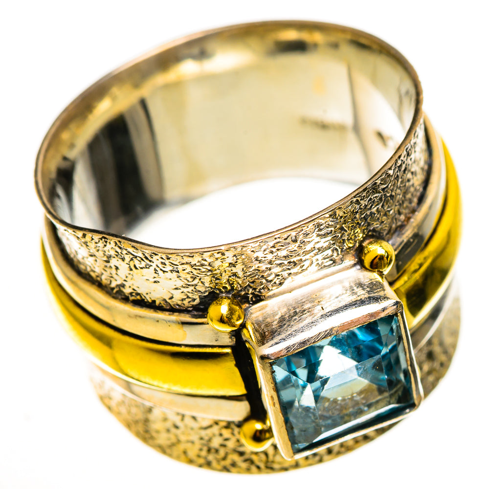 Blue Topaz Rings handcrafted by Ana Silver Co - RING113897 - Photo 2