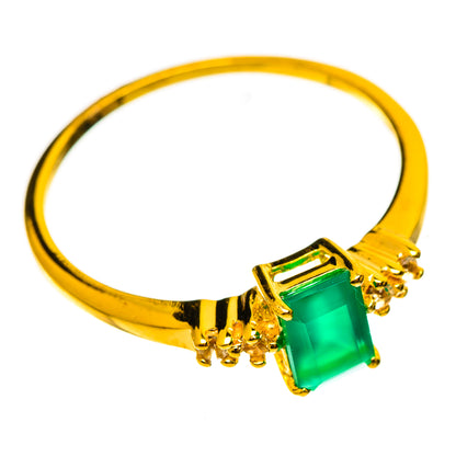 Green Onyx Rings handcrafted by Ana Silver Co - RING113906 - Photo 2