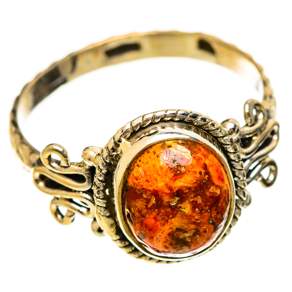 Sponge Coral Rings handcrafted by Ana Silver Co - RING113909 - Photo 2