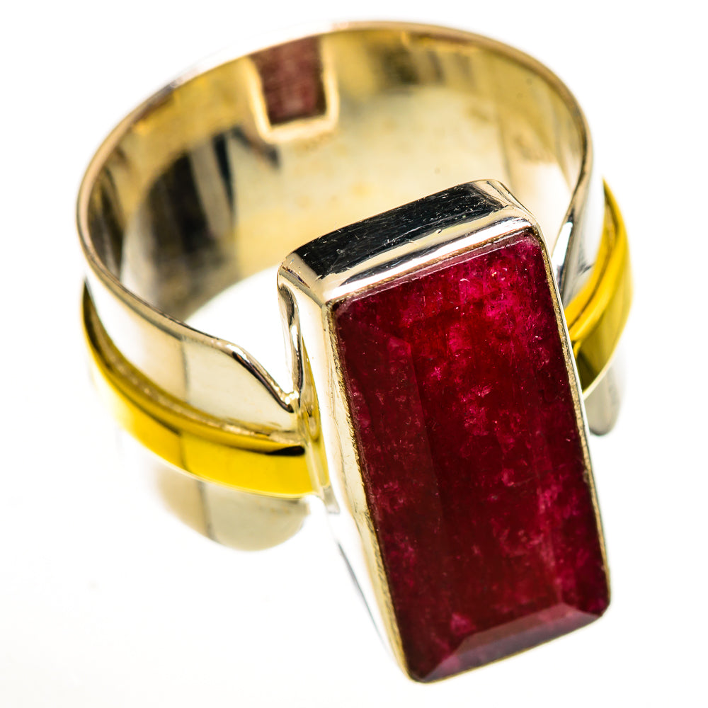 Red Sillimanite Rings handcrafted by Ana Silver Co - RING113911 - Photo 2