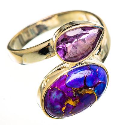 Purple Copper Composite Turquoise Rings handcrafted by Ana Silver Co - RING113915 - Photo 2