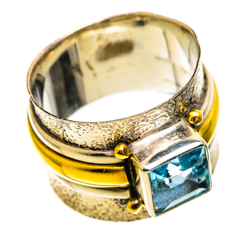 Blue Topaz Rings handcrafted by Ana Silver Co - RING113927 - Photo 2
