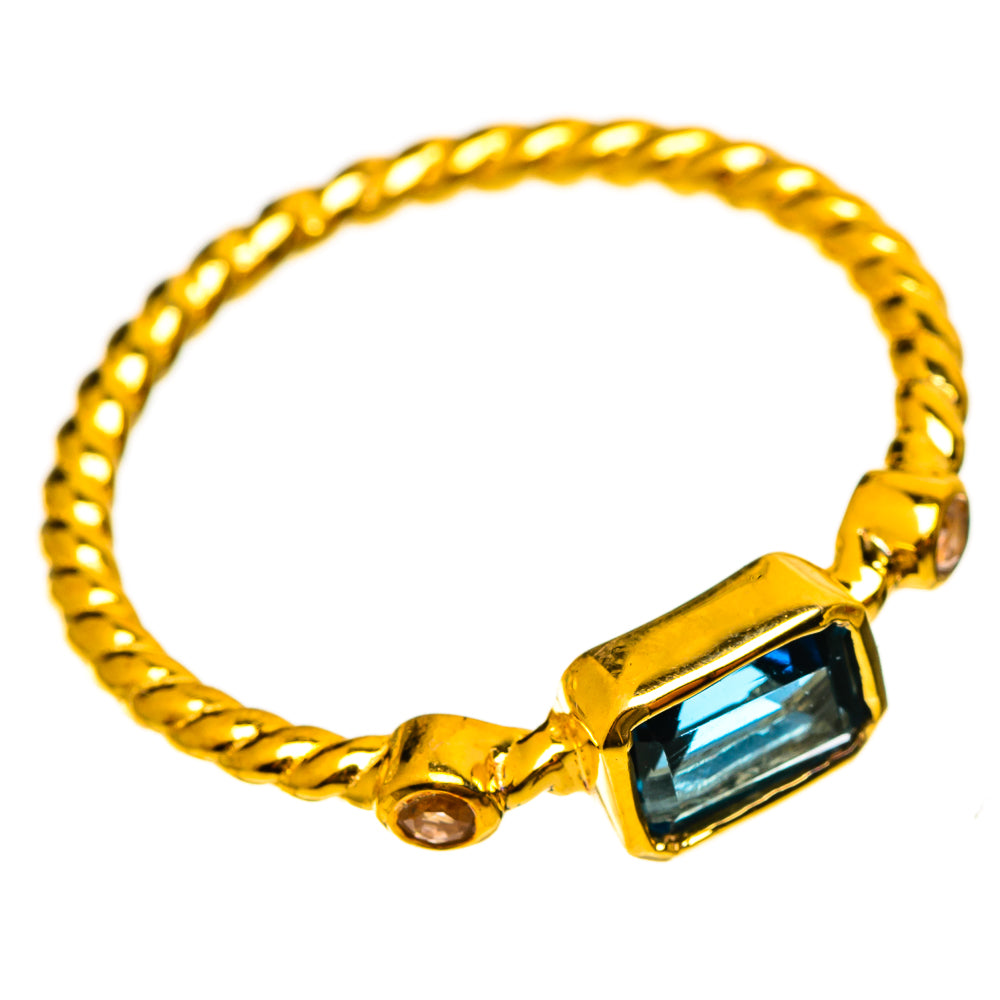 London Blue Topaz Rings handcrafted by Ana Silver Co - RING113934 - Photo 2