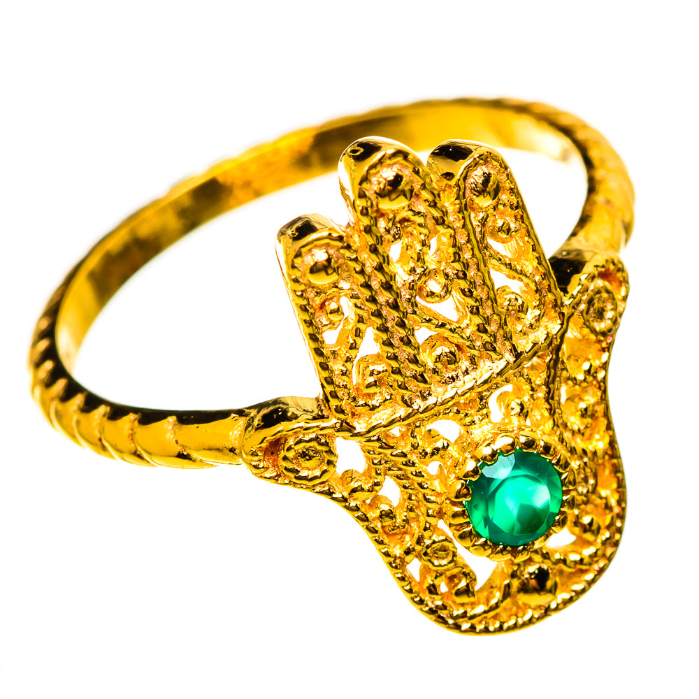 Green Onyx Rings handcrafted by Ana Silver Co - RING113935 - Photo 2