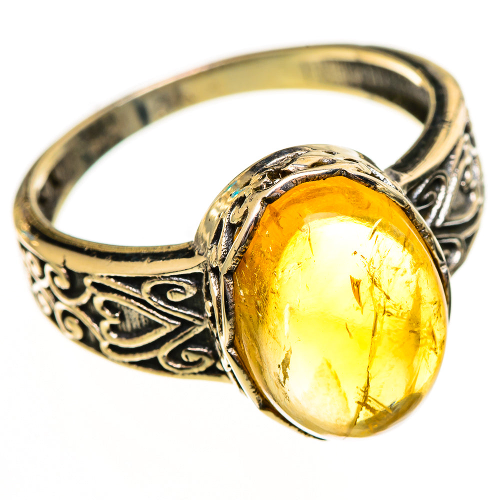 Citrine Rings handcrafted by Ana Silver Co - RING113938 - Photo 2