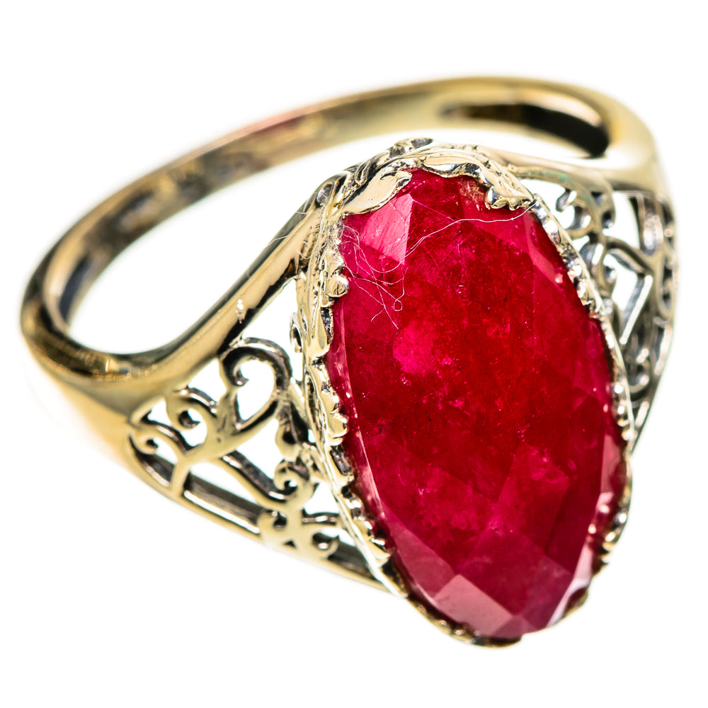 Red Sillimanite Rings handcrafted by Ana Silver Co - RING113940 - Photo 2