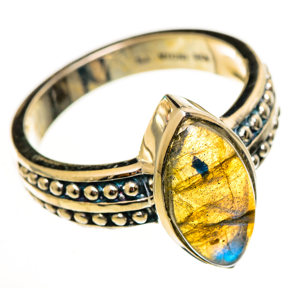 Labradorite Rings handcrafted by Ana Silver Co - RING113952 - Photo 2