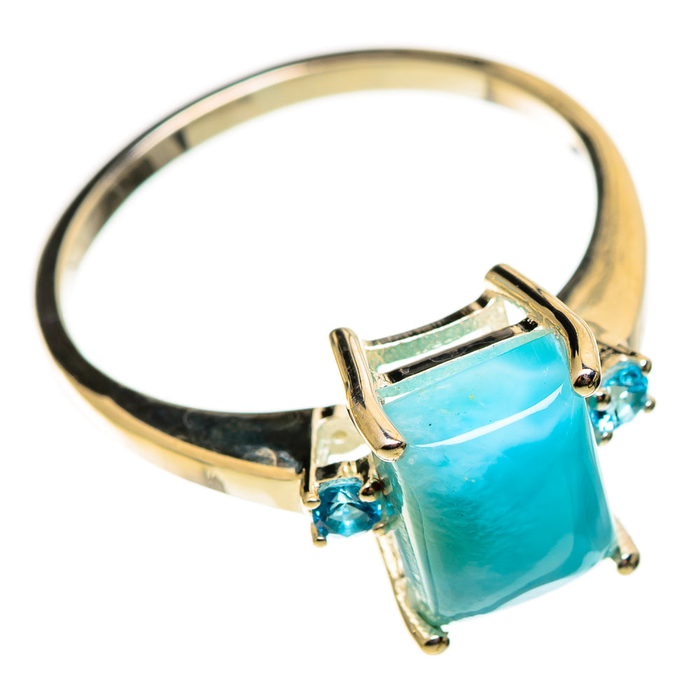 Larimar Rings handcrafted by Ana Silver Co - RING113953 - Photo 2