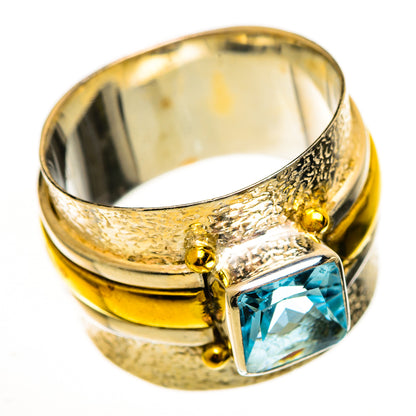 Blue Topaz Rings handcrafted by Ana Silver Co - RING113956 - Photo 2