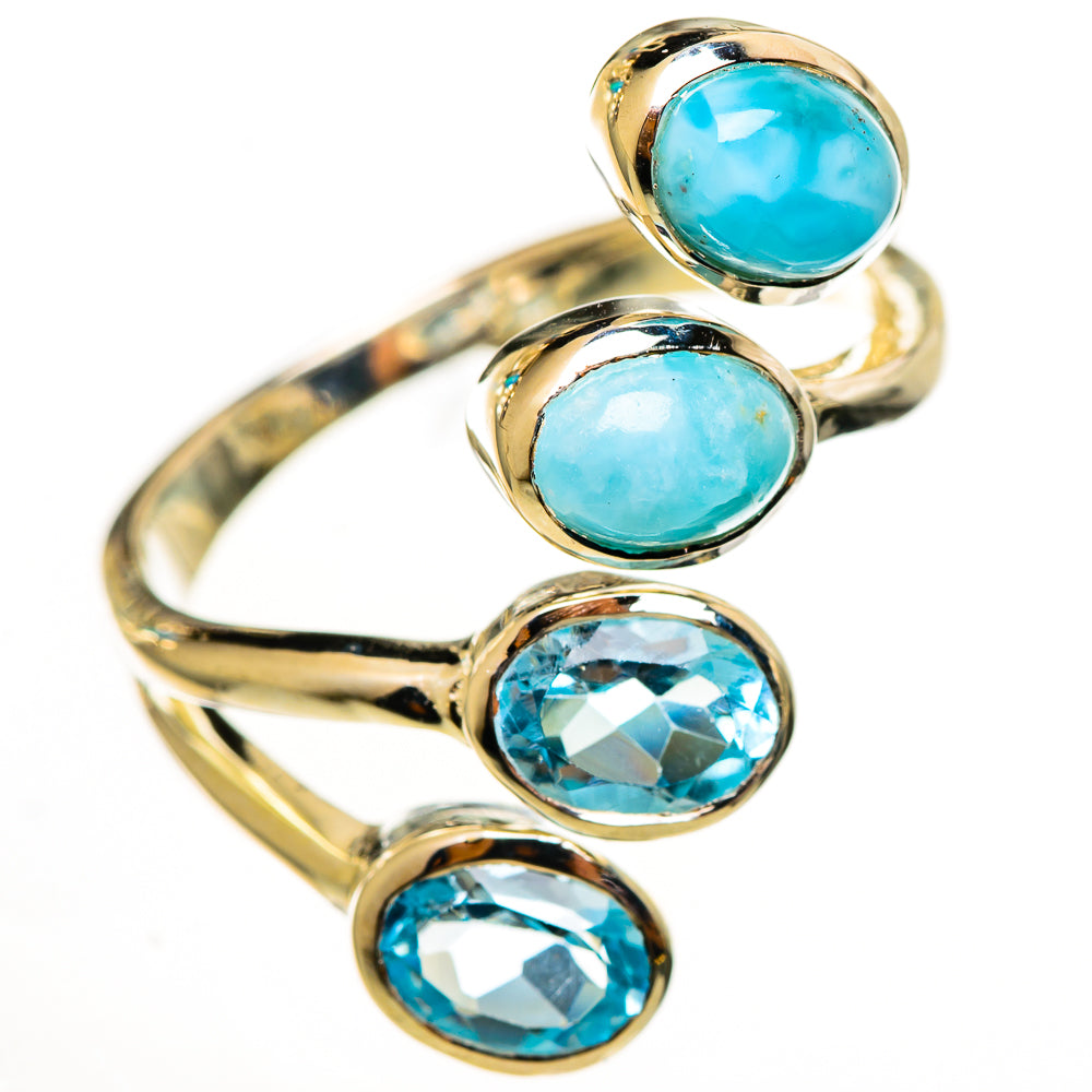Larimar Rings handcrafted by Ana Silver Co - RING113958 - Photo 2