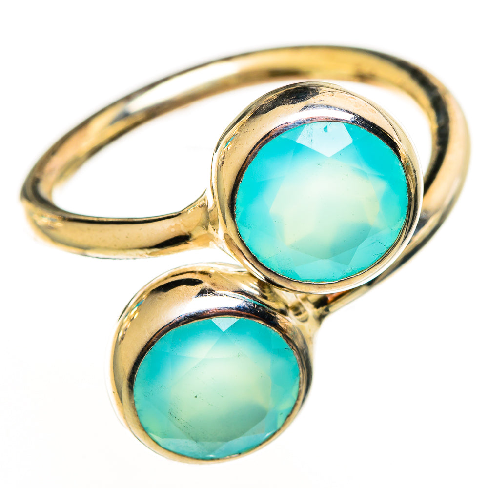 Aqua Chalcedony Rings handcrafted by Ana Silver Co - RING113959 - Photo 2