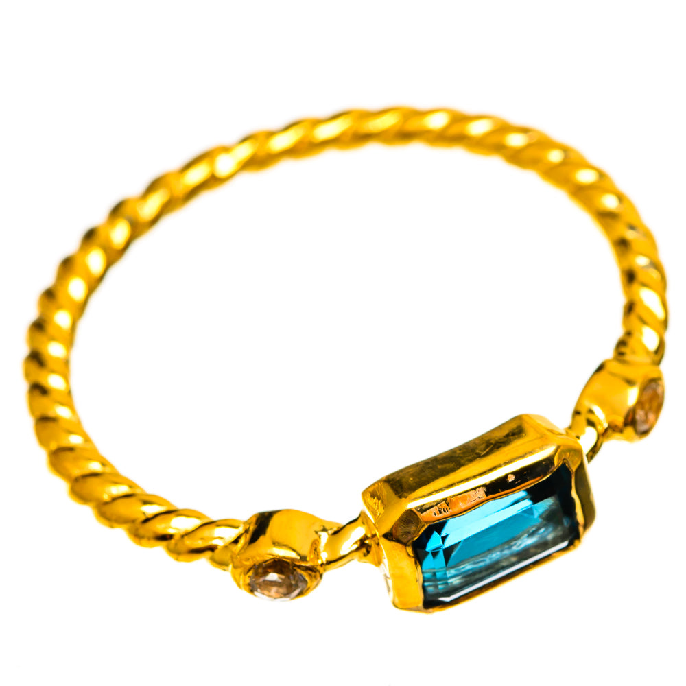 London Blue Topaz Rings handcrafted by Ana Silver Co - RING113960 - Photo 2