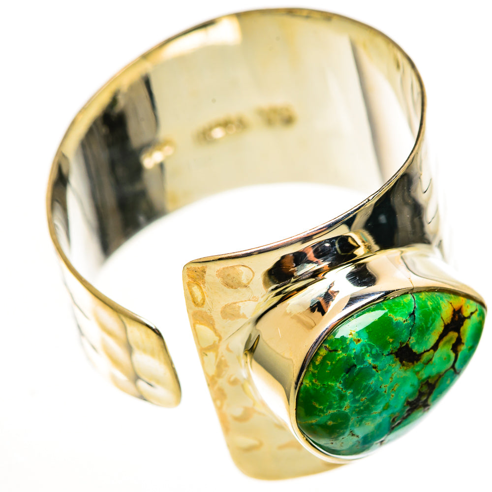 Tibetan Turquoise Rings handcrafted by Ana Silver Co - RING113964 - Photo 2
