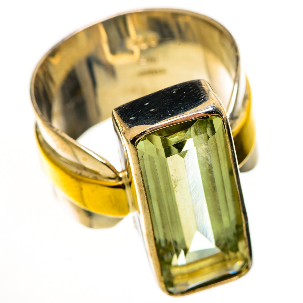 Green Amethyst Rings handcrafted by Ana Silver Co - RING113965 - Photo 2