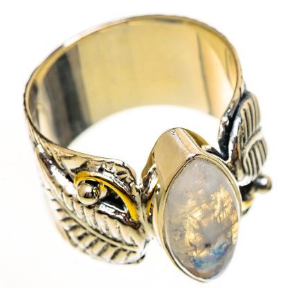 Rainbow Moonstone Rings handcrafted by Ana Silver Co - RING113978 - Photo 2