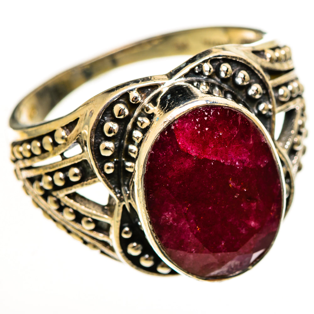 Red Sillimanite Rings handcrafted by Ana Silver Co - RING113998 - Photo 2