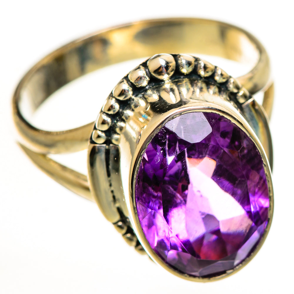 Amethyst Rings handcrafted by Ana Silver Co - RING114002 - Photo 2