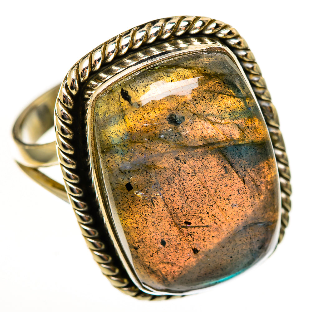 Labradorite Rings handcrafted by Ana Silver Co - RING114009 - Photo 2