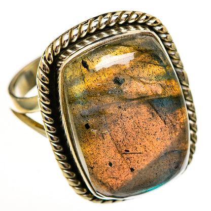 Labradorite Rings handcrafted by Ana Silver Co - RING114009 - Photo 2