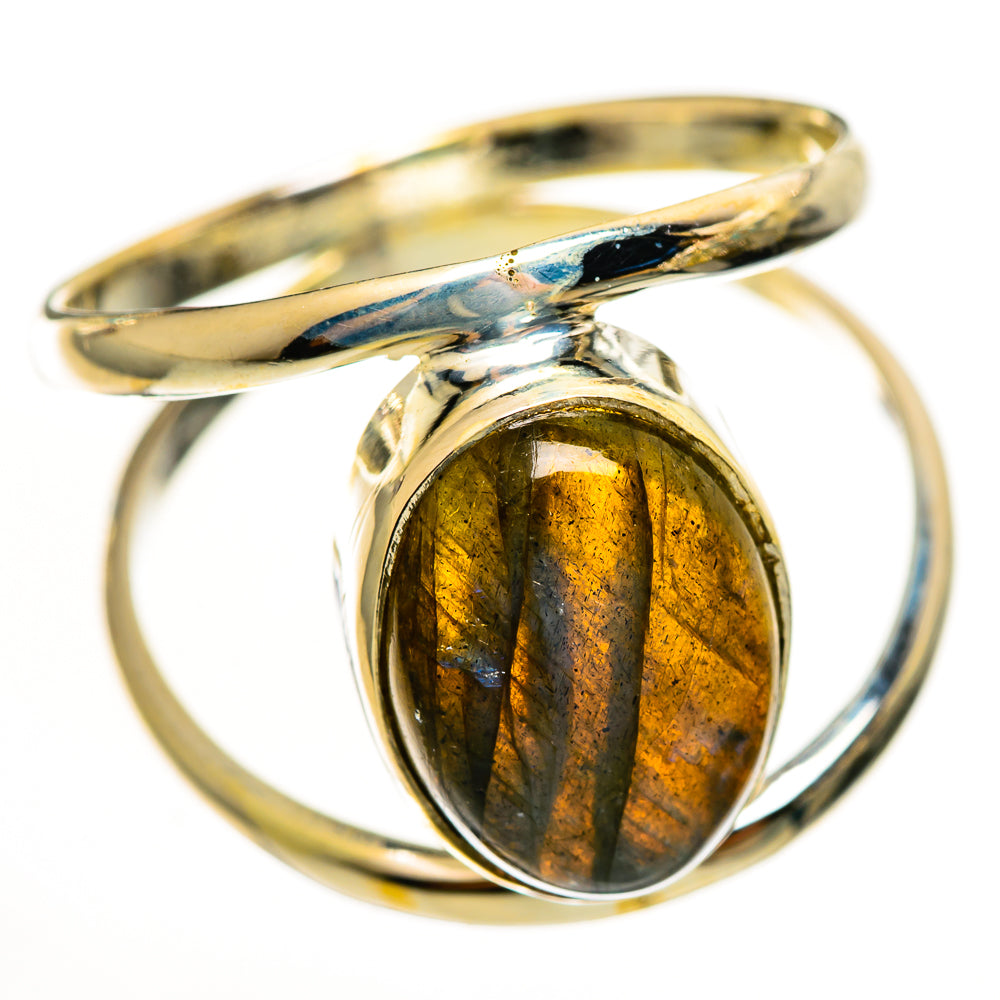 Labradorite Rings handcrafted by Ana Silver Co - RING114014 - Photo 2