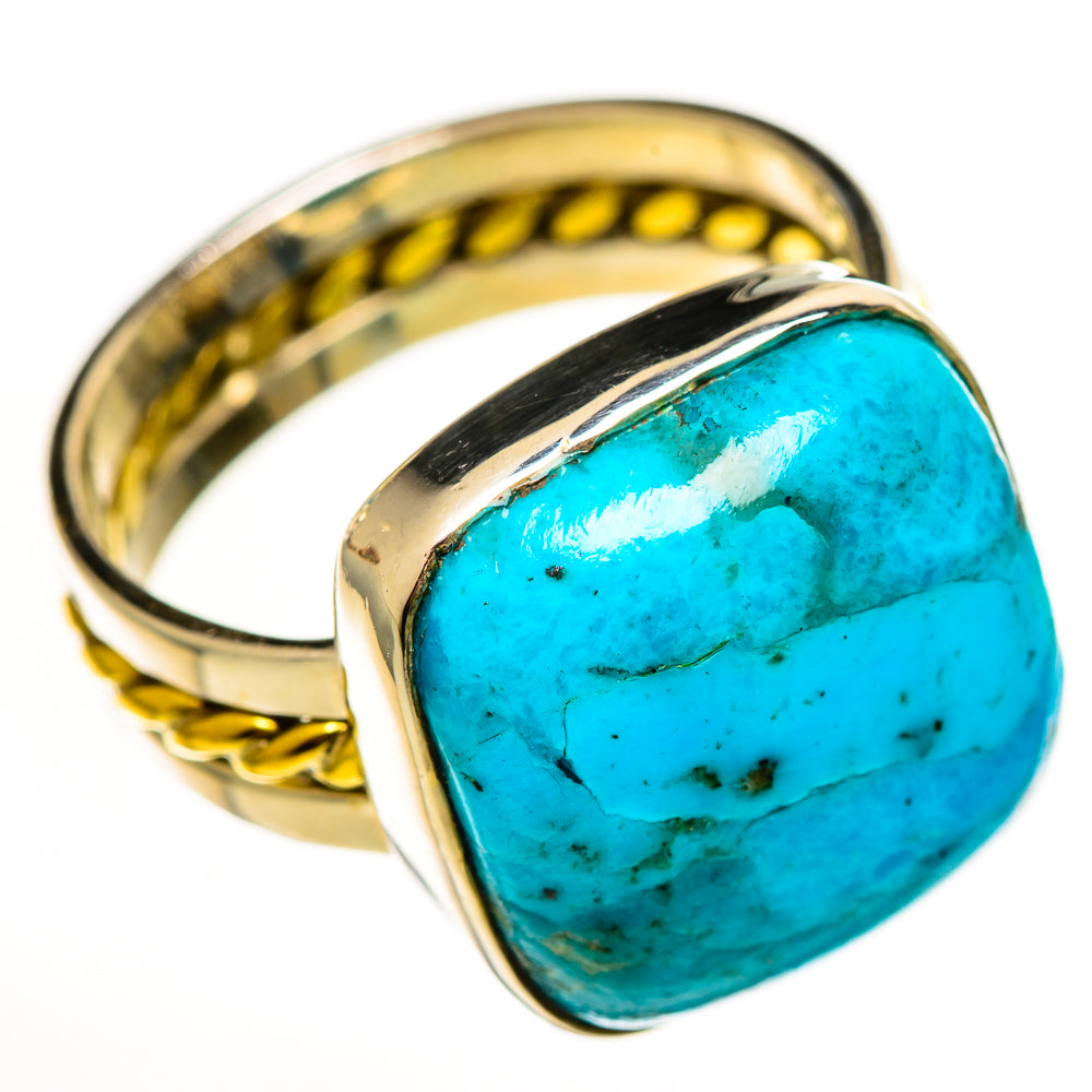 Chrysocolla Rings handcrafted by Ana Silver Co - RING114016 - Photo 2