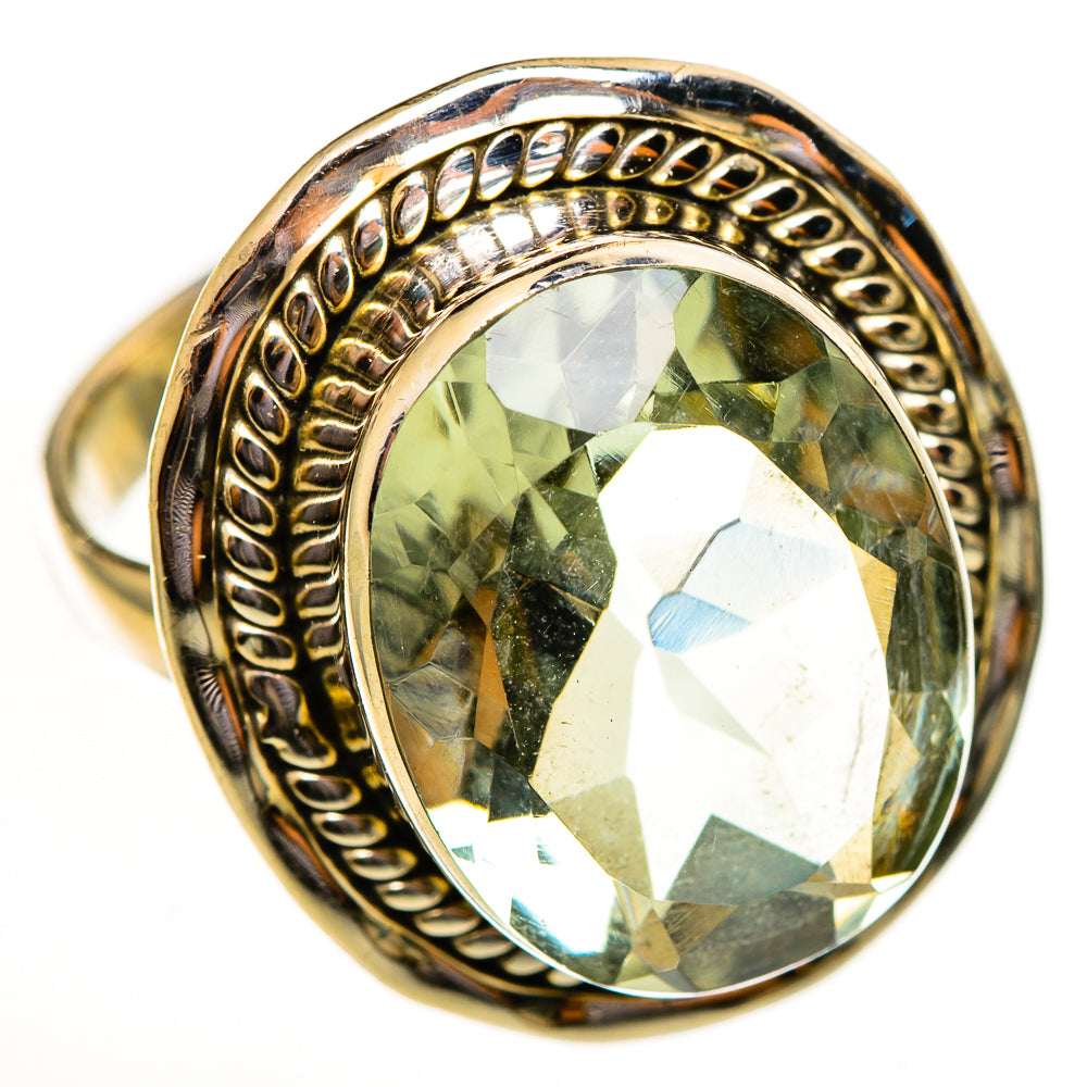 Green Amethyst Rings handcrafted by Ana Silver Co - RING114018 - Photo 2