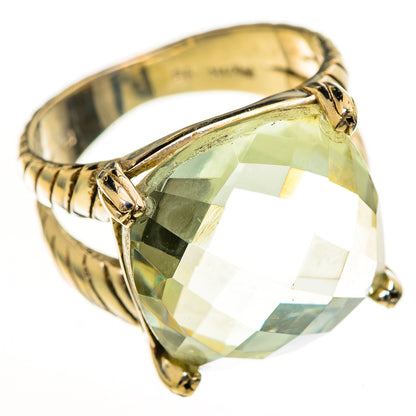 Green Amethyst Rings handcrafted by Ana Silver Co - RING114019 - Photo 2