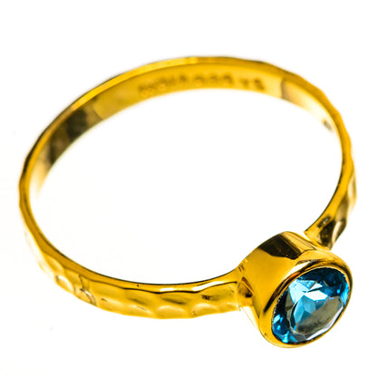 London Blue Topaz Rings handcrafted by Ana Silver Co - RING114039 - Photo 2