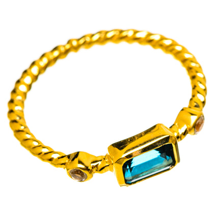 London Blue Topaz Rings handcrafted by Ana Silver Co - RING114040 - Photo 2