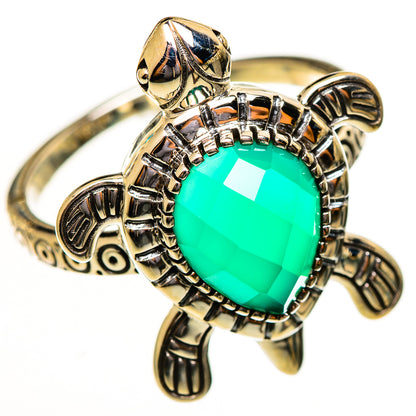 Green Onyx Rings handcrafted by Ana Silver Co - RING114043 - Photo 2