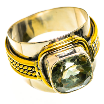 Green Amethyst Rings handcrafted by Ana Silver Co - RING114044 - Photo 2