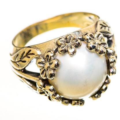 Cultured Pearl Rings handcrafted by Ana Silver Co - RING114052 - Photo 2