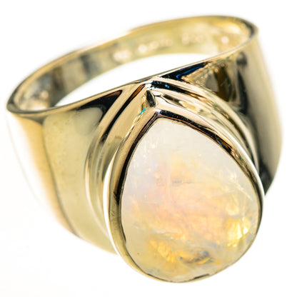 Rainbow Moonstone Rings handcrafted by Ana Silver Co - RING114053 - Photo 2
