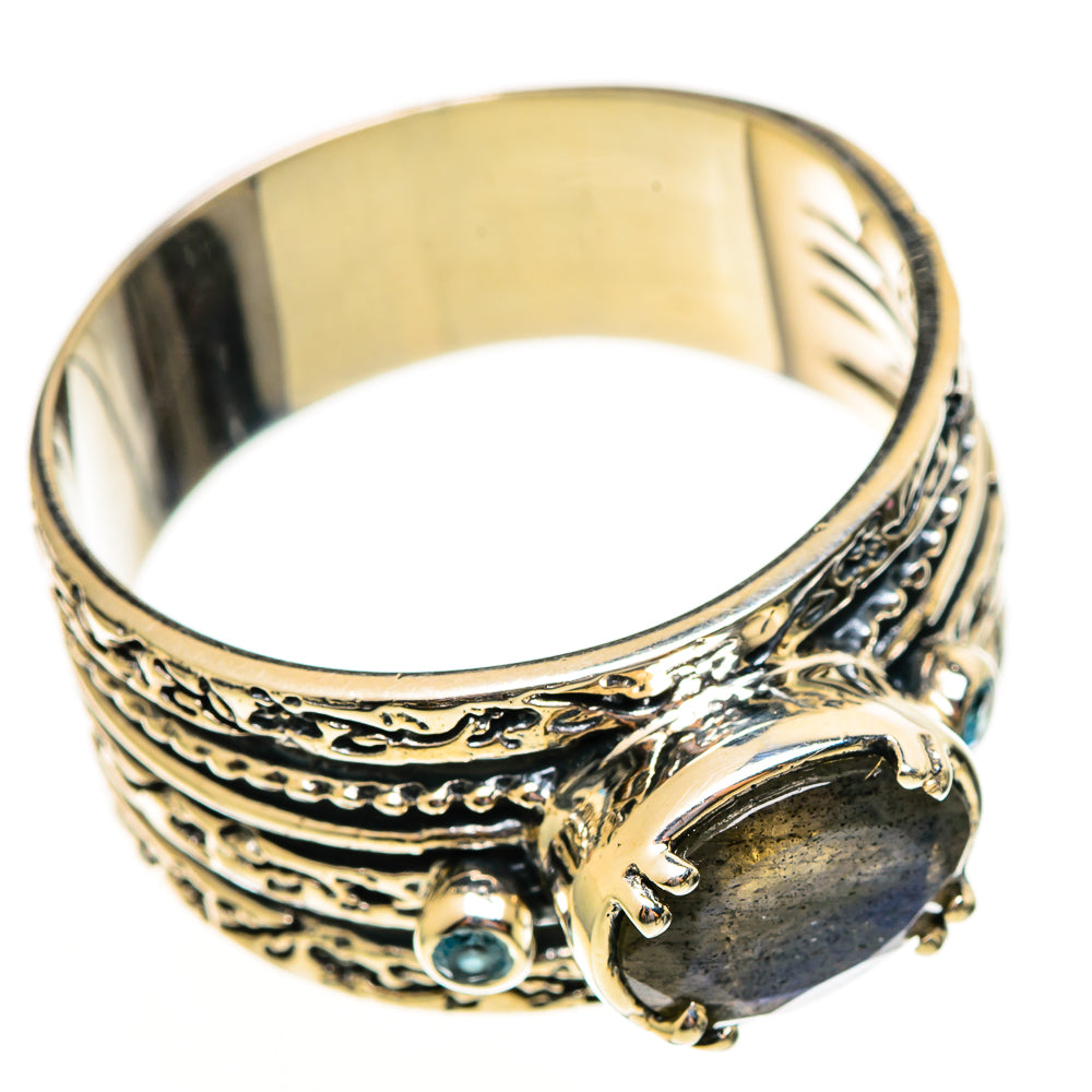 Labradorite Rings handcrafted by Ana Silver Co - RING114058 - Photo 2