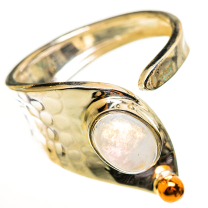 Rainbow Moonstone Rings handcrafted by Ana Silver Co - RING114075 - Photo 2