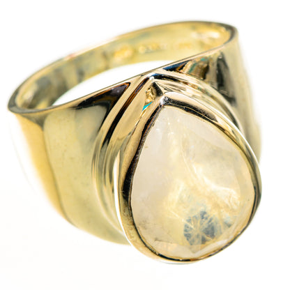 Rainbow Moonstone Rings handcrafted by Ana Silver Co - RING114076 - Photo 2