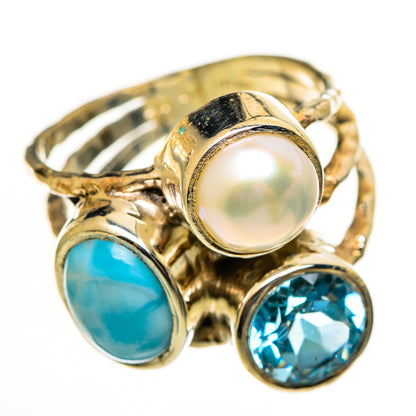 Larimar Rings handcrafted by Ana Silver Co - RING114079 - Photo 2