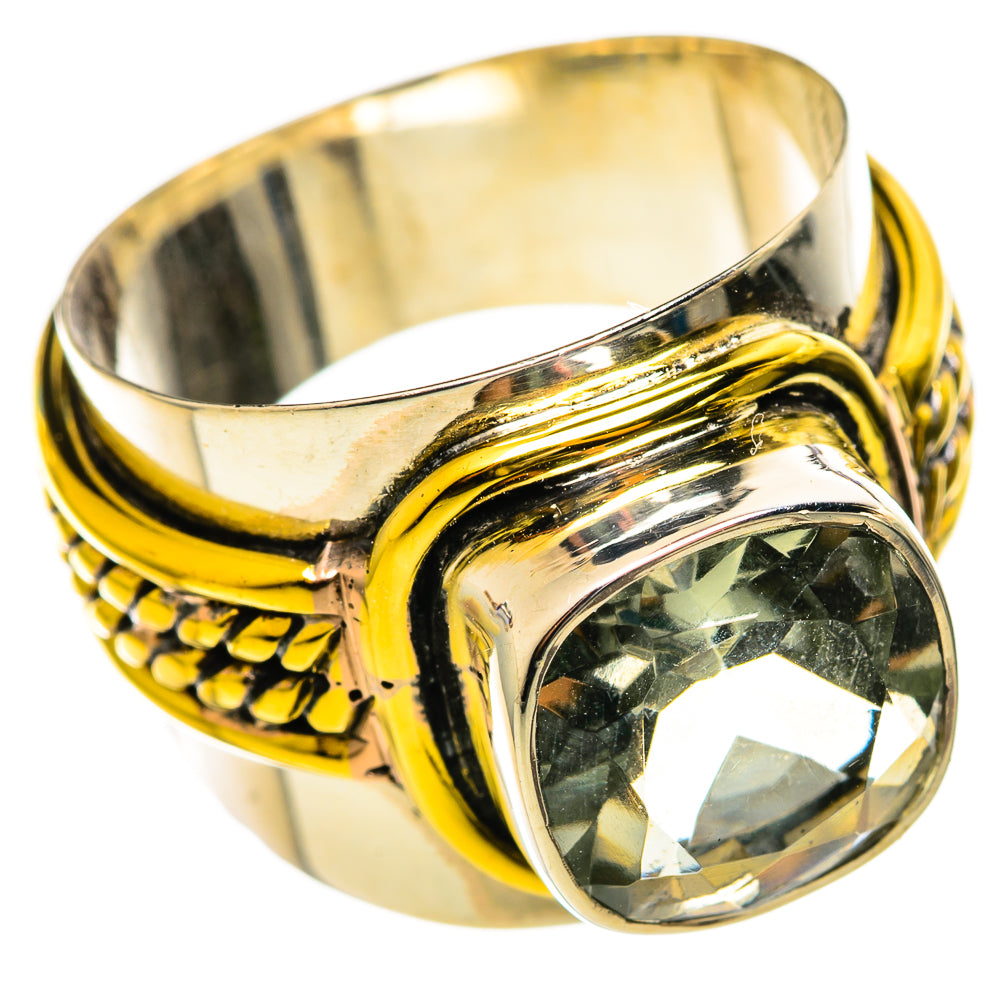 Green Amethyst Rings handcrafted by Ana Silver Co - RING114082 - Photo 2