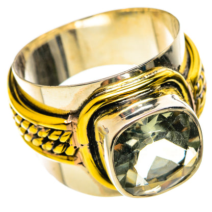 Green Amethyst Rings handcrafted by Ana Silver Co - RING114082 - Photo 2
