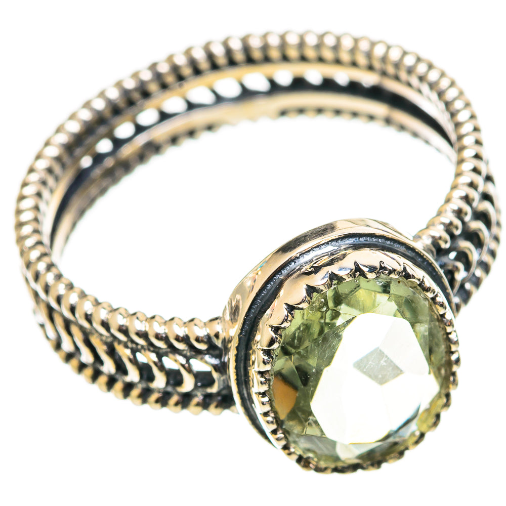 Green Amethyst Rings handcrafted by Ana Silver Co - RING114083 - Photo 2