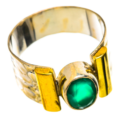 Green Onyx Rings handcrafted by Ana Silver Co - RING114086 - Photo 2