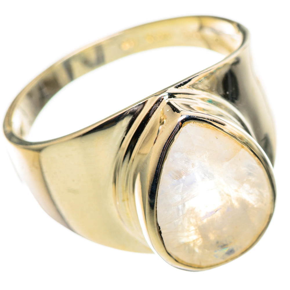 Rainbow Moonstone Rings handcrafted by Ana Silver Co - RING114096 - Photo 2