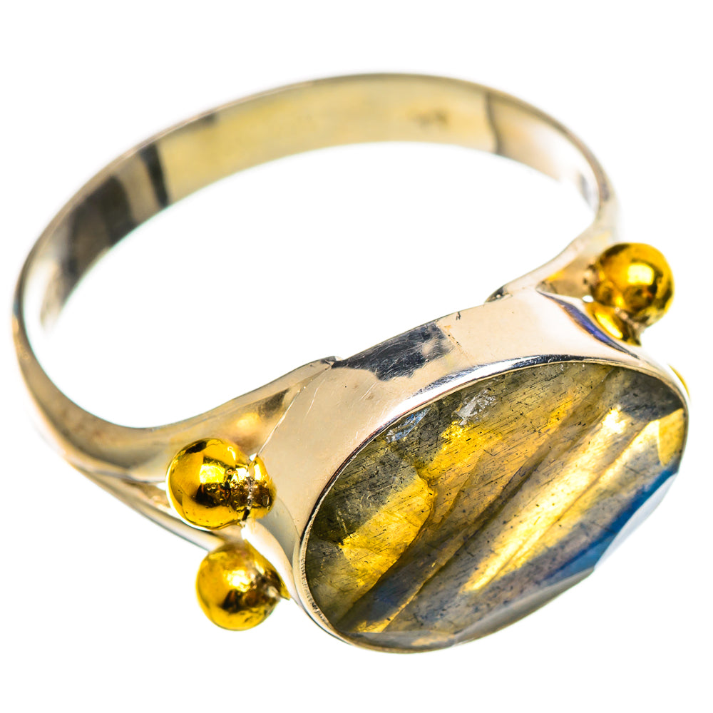 Labradorite Rings handcrafted by Ana Silver Co - RING114100 - Photo 2