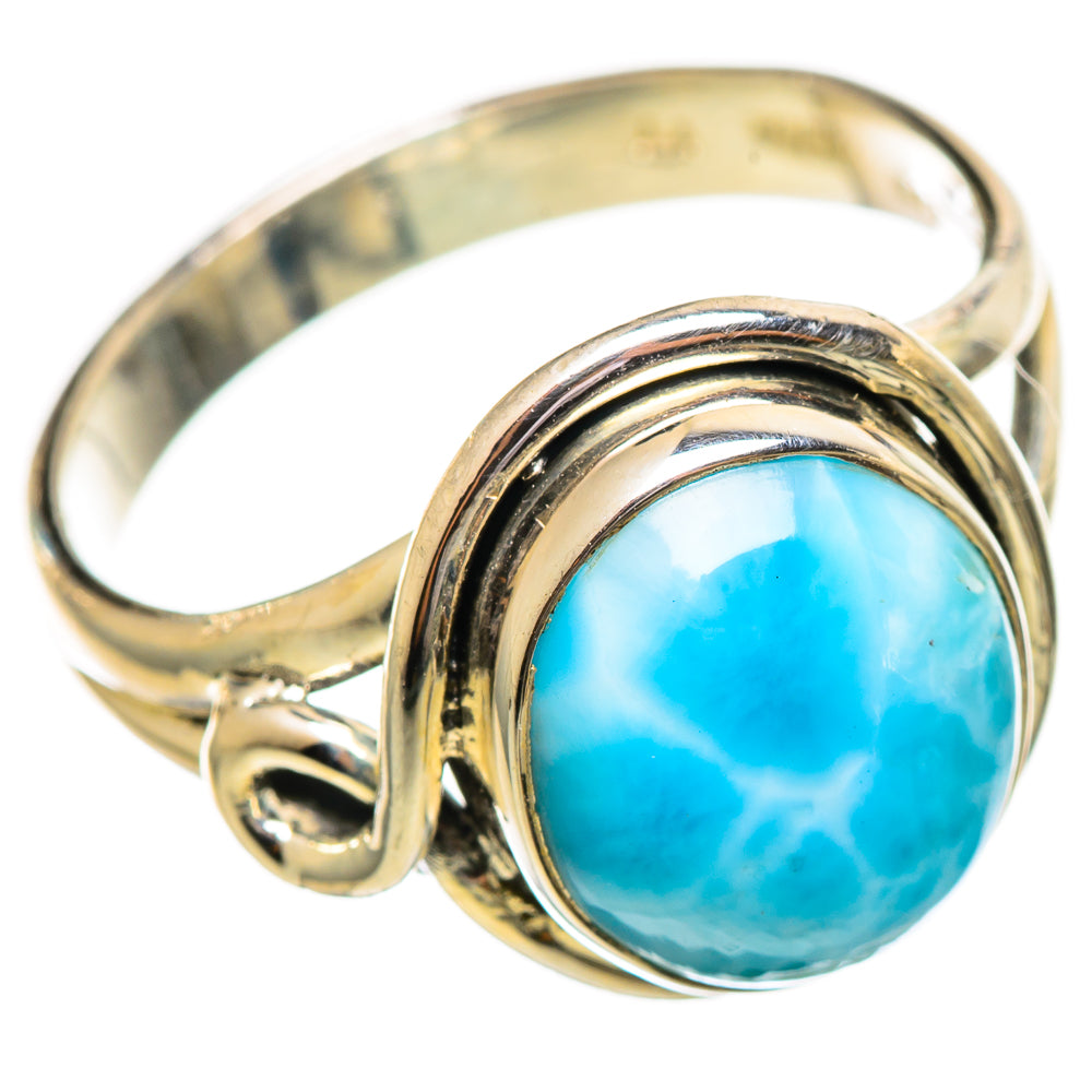 Larimar Rings handcrafted by Ana Silver Co - RING114104 - Photo 2
