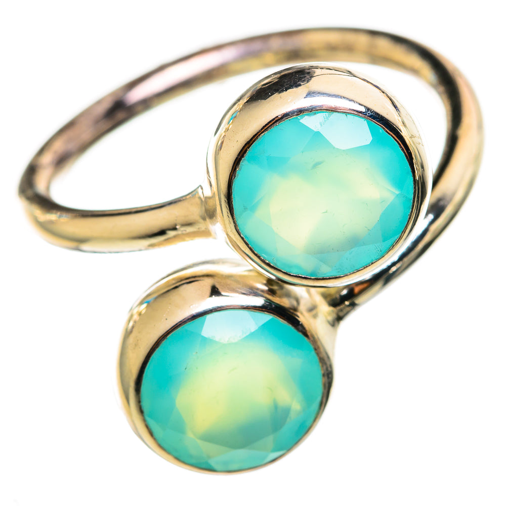 Aqua Chalcedony Rings handcrafted by Ana Silver Co - RING114105 - Photo 2