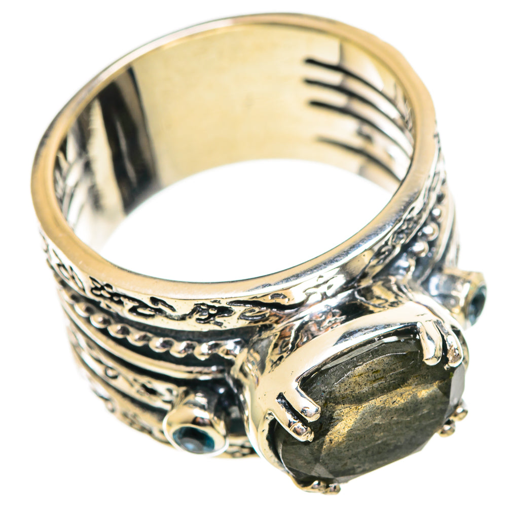 Labradorite Rings handcrafted by Ana Silver Co - RING114106 - Photo 2