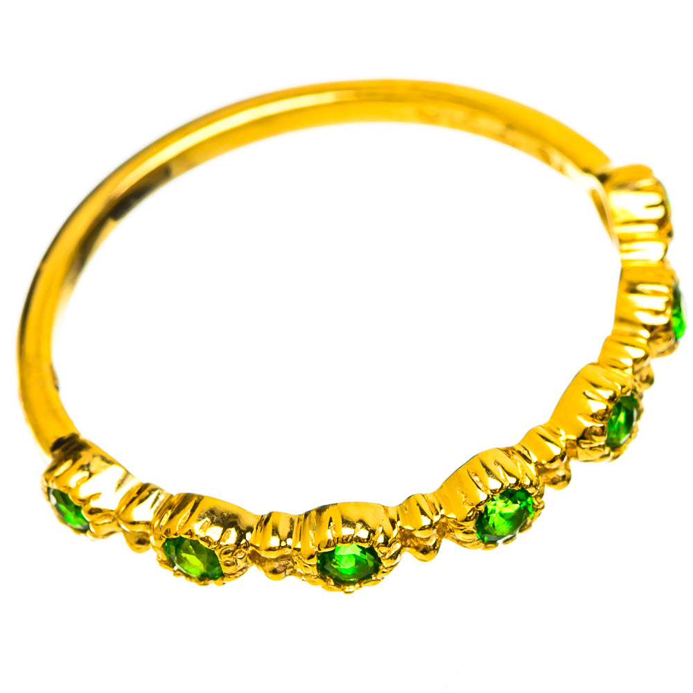 Chrome Diopside Rings handcrafted by Ana Silver Co - RING114112 - Photo 2