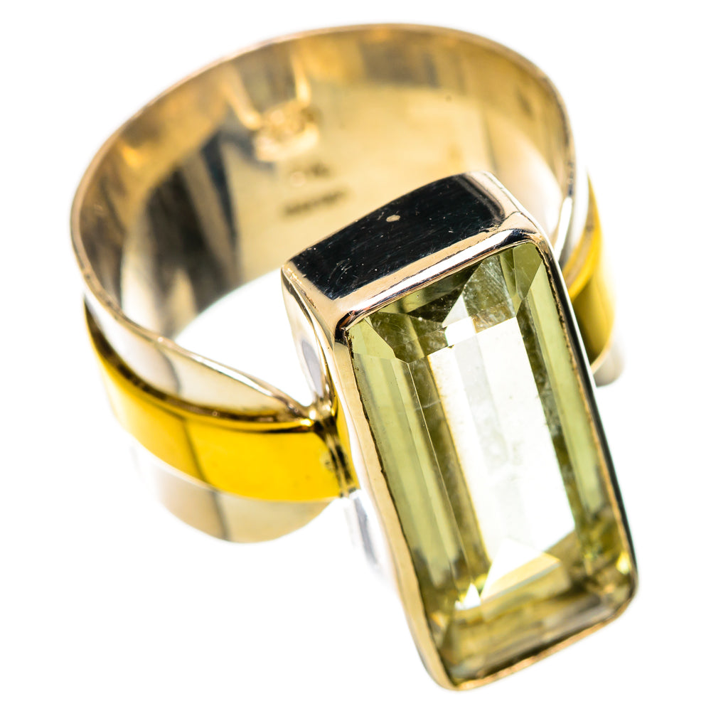 Green Amethyst Rings handcrafted by Ana Silver Co - RING114140 - Photo 2