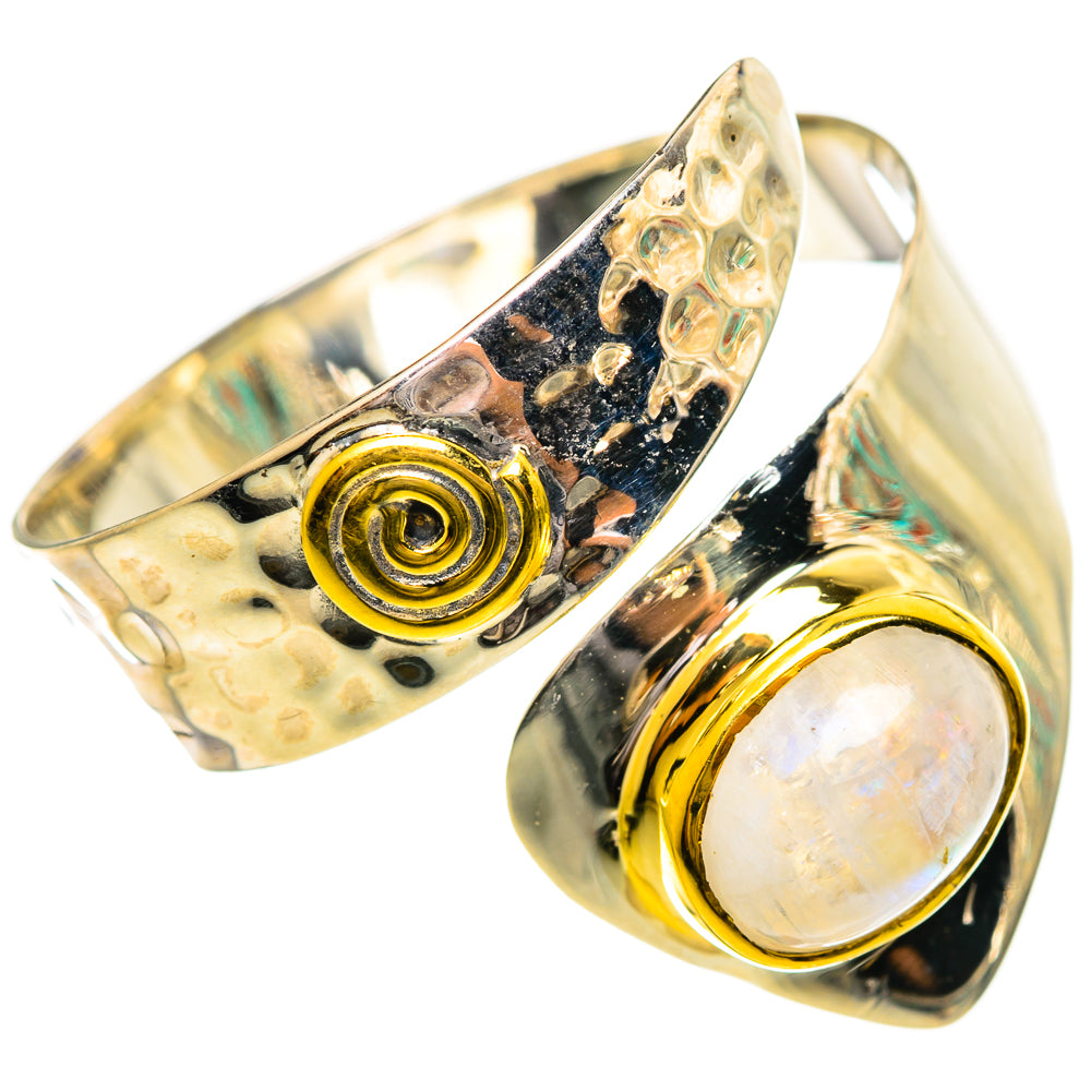 Rainbow Moonstone Rings handcrafted by Ana Silver Co - RING114156 - Photo 2